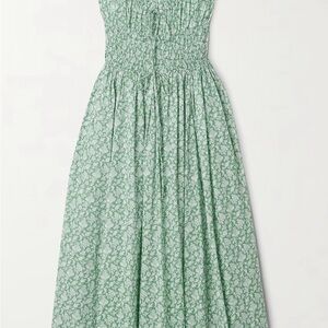 Doen Inspired Green Floral Dress